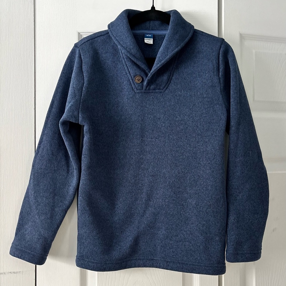Old Navy Boys Navy Blue Sweater. Size Large (10/12)
